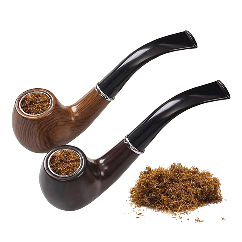 Console Retro Gaming Portable - Retro Resin Ebony Smoking Pipe Curved