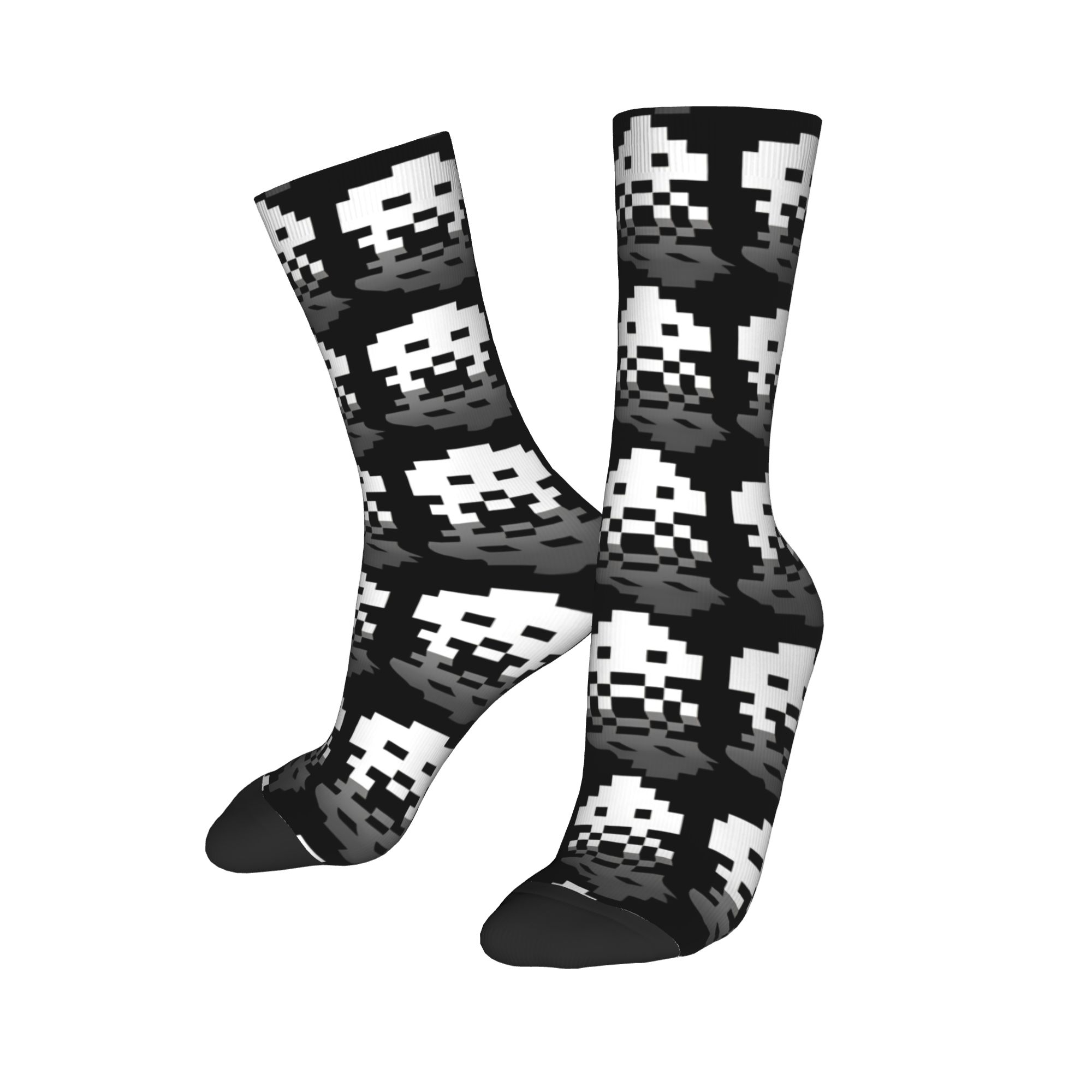 Retro Gaming Space - Cool Space Invaders Basketball Socks Retro