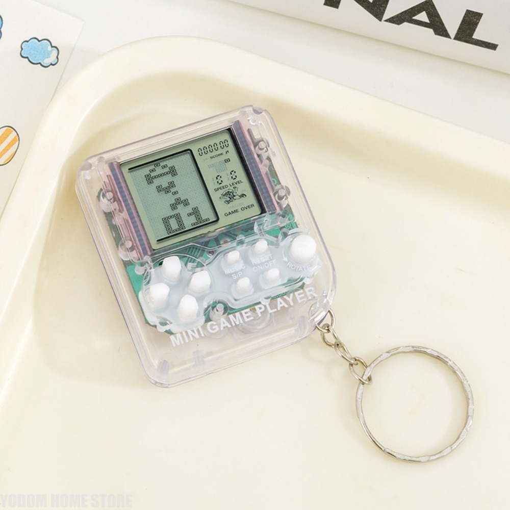 Retro Handheld Console - Tetris Handheld Game Console Keychain Pendant