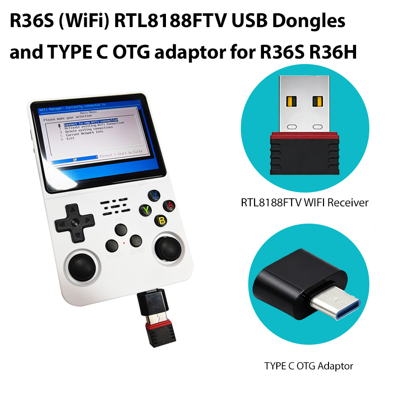 Retro Gaming In 2026 - 2026 R36S (WiFi) RTL8188FTV USB Dongles