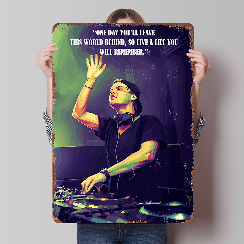 Retro Poster Gaming - Avicii Quotes Printed Poster Customized Wall