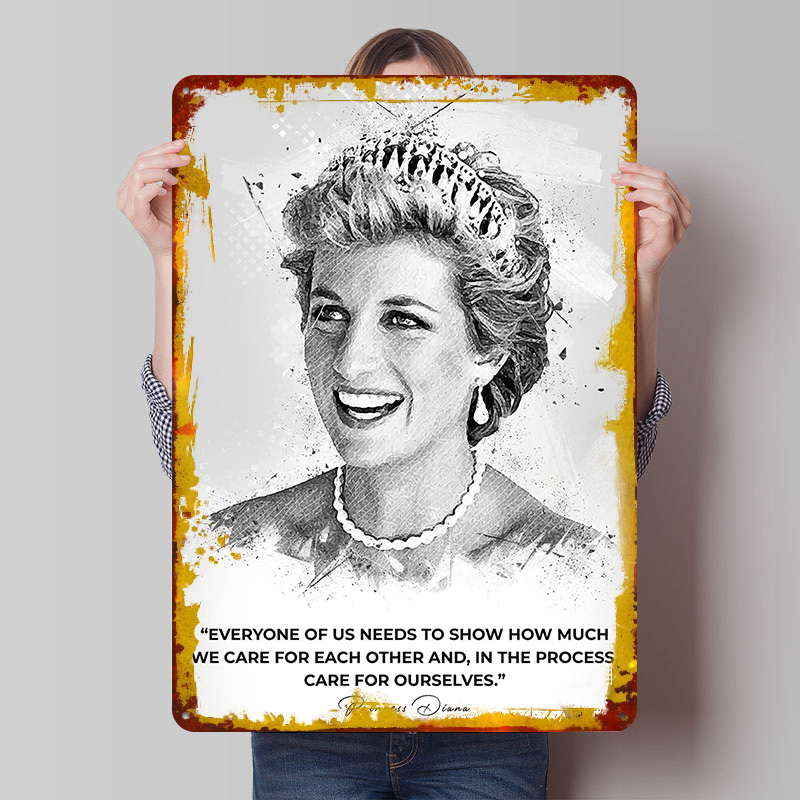 Retro Poster Gaming - Princess Diana Spencer Poster Customized Vintage