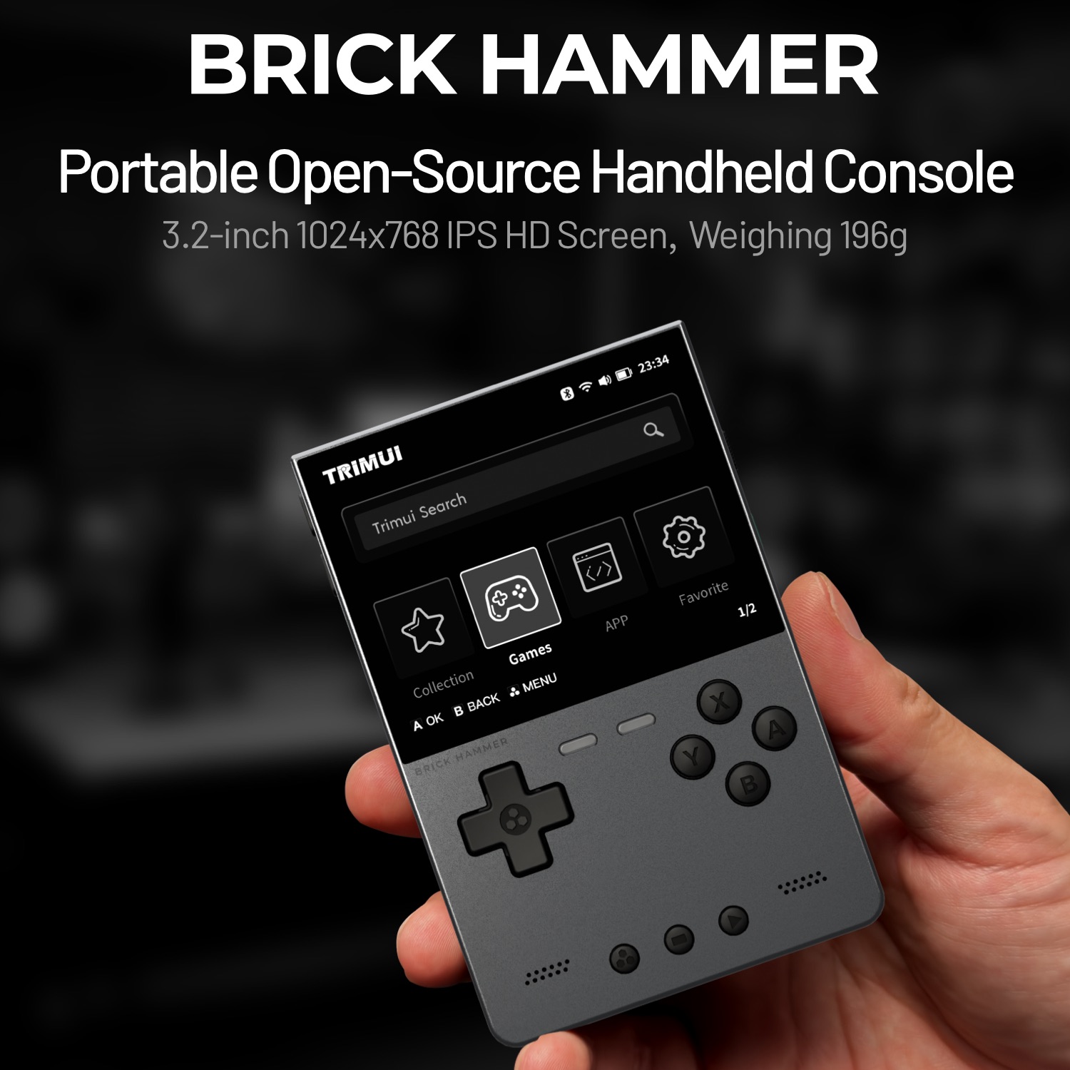 Retro Gaming Phone - TRIMUI BRICK HAMMER Retro Handheld Game