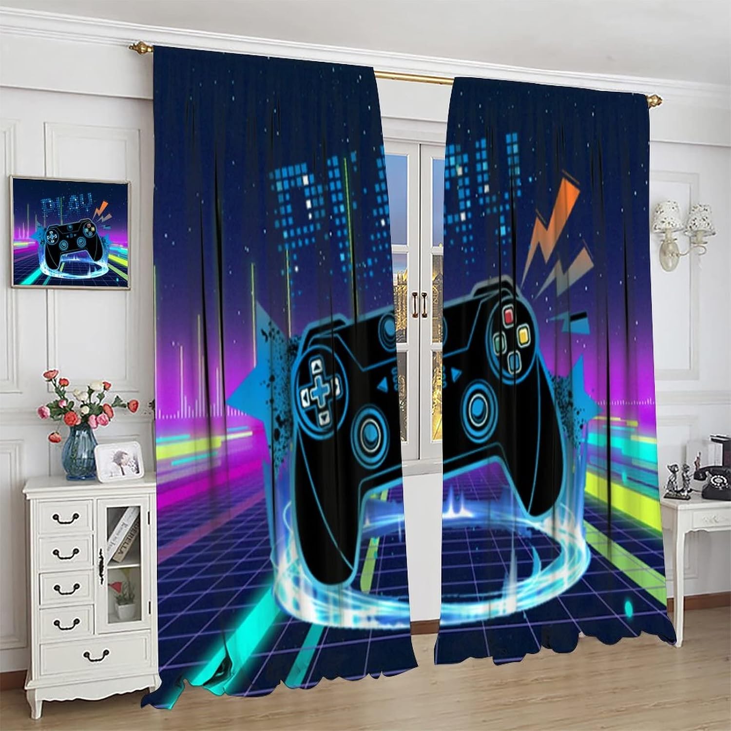 2 Panels Neon Game Controller  - đánh giá và giá Retro Gaming Space