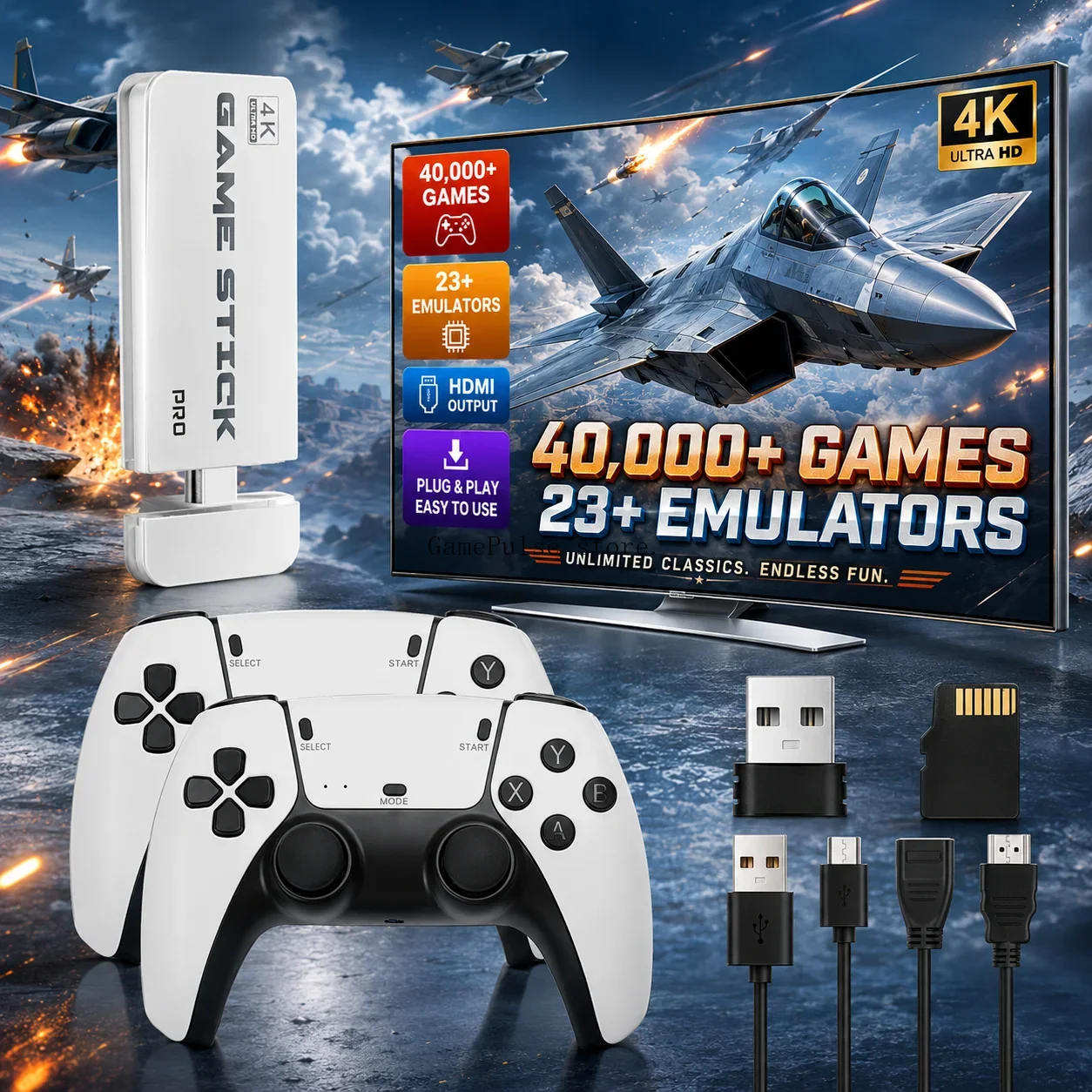 GamePulse M15 Ultra Game Stick - đánh giá và giá Retro Gaming Tv Box