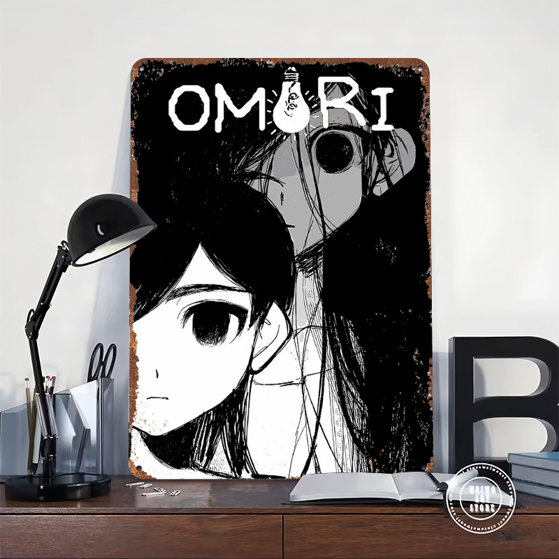Omori Game Title Art Metal Pos - đánh giá và giá Retro Poster Gaming