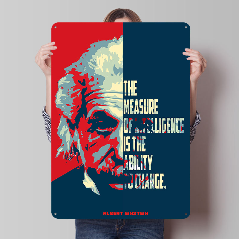 Albert Einstein Quotes Tinplat - đánh giá và giá Retro Poster Gaming