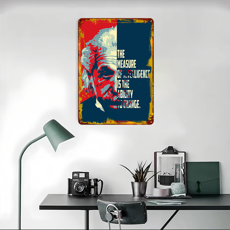 Albert Einstein Quotes Tinplat - đánh giá và giá Retro Poster Gaming