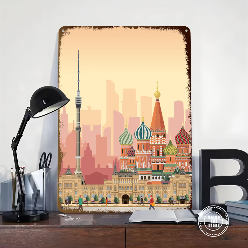 Moscow Travel Print Printed Po - đánh giá và giá Retro Poster Gaming