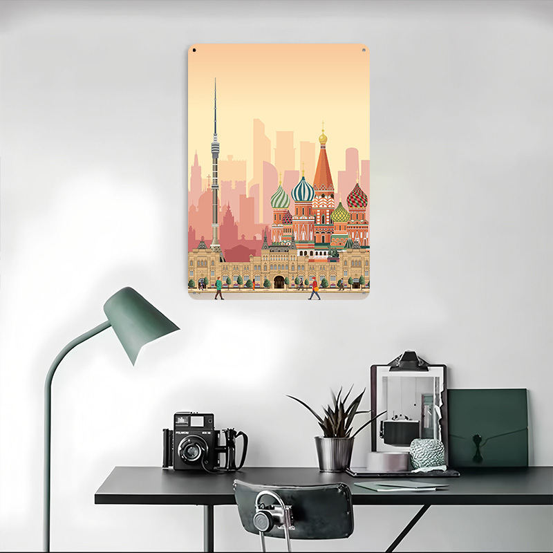 Moscow Travel Print Printed Po - đánh giá và giá Retro Poster Gaming