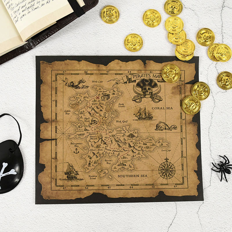 Pirate Adventure Treasure Hunt - đánh giá và giá Retro Poster Gaming