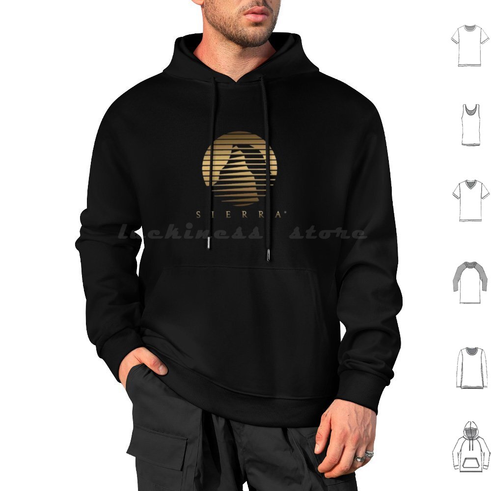 Sierra Logo Hoodies Long Sleev - đánh giá và giá Retro Gaming Life