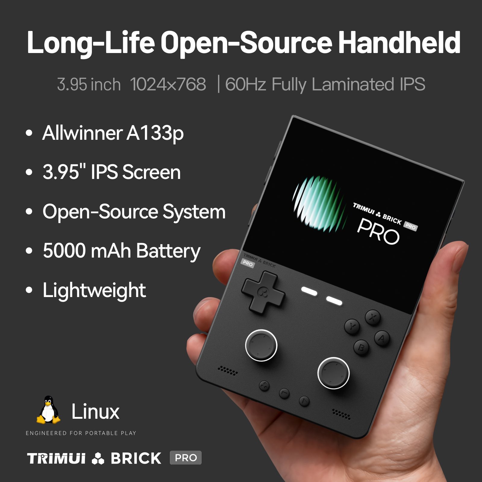 For TRIMUI Brick Pro Open-Sour - đánh giá và giá Retro Gaming Phone