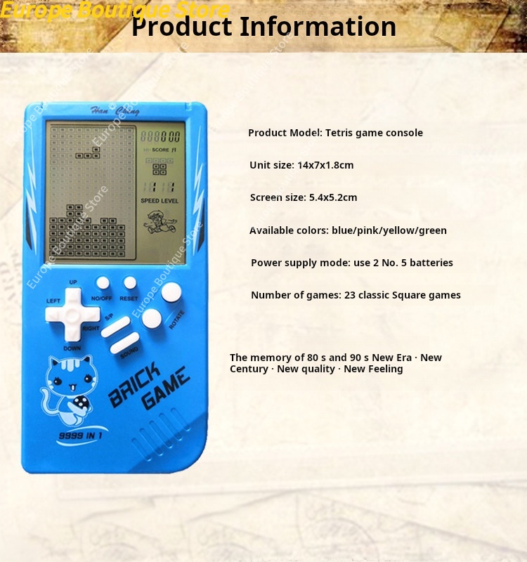 Large Screen Kids Handheld Gam - đánh giá và giá Retro Gaming Gif
